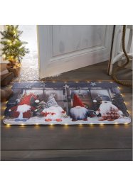 Dekorativ dørmatte med julemotiv og LED-lys, bpc living bonprix collection