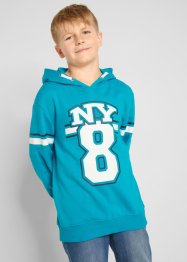 Sweatshirt med hette, til gutt, økologisk bomull, bpc bonprix collection