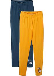 Leggings til jente, økologisk bomull, (2-pack), bpc bonprix collection
