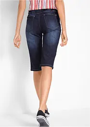 Jeans-bermuda med stretch og oppbrettet nederkant, bonprix