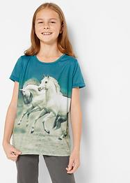 T-shirt med fototrykk, for jente, bpc bonprix collection