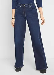 Wide Leg-jeans Mid Waist, stretch, bonprix