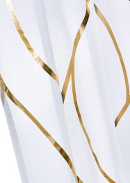 Transparent gardin med glansprint (1-pack), bpc living bonprix collection