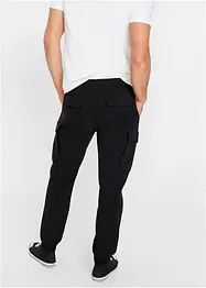 Regular Fit slip on-stretchbukse med cargolommer, Straight, bonprix