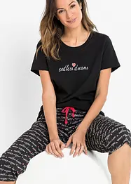Capri pyjamas av økologisk bomull, bonprix