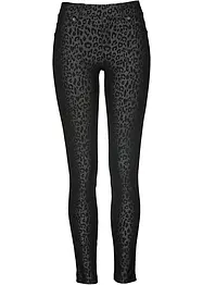 Jeggings med leo-print, bonprix