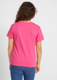 T-shirt til jente, av økologisk bomull (2-pack), bpc bonprix collection