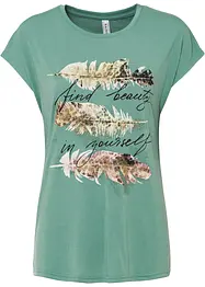 T-shirt med glittertrykk, bonprix