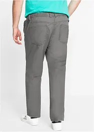Regular Fit slip on-bukse i ren bomull, Straight (2-pack), bonprix