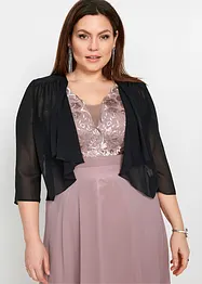 Chiffon-bolero med resirkulert polyester, bonprix