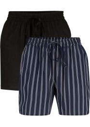 Viskose-shorts med knytebelte (2-pack), bpc bonprix collection