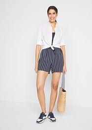 Viskose-shorts med knytebelte (2-pack), bpc bonprix collection