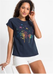 T-shirt med blomsterprint, RAINBOW