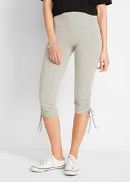 Caprileggings med rynking, 2-pack, bonprix