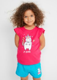 T-shirt til jente (2-pack), av økologisk bomull, bpc bonprix collection