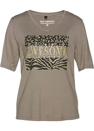 T-shirt med glitterprint, bonprix