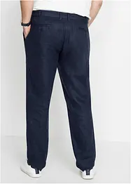 Lin-chinos  med komfort-linning, Regular Fit Straight, bonprix