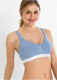 BH uten bøyle, med økologisk bomull (2-pack), bonprix