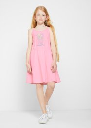 Sommerlig jerseykjole til jente, med økologisk bomull (2-pack), bpc bonprix collection