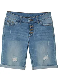 Stretchy jeansshorts til jente, bonprix