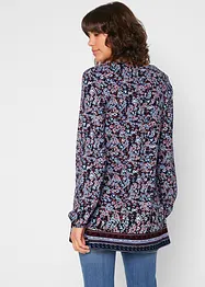 Tunika i trikotmateriale med blomstermønster, bonprix