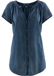 Cold-dyed bluse bærekraftig bomull, kort arm, bonprix