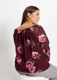 Bluse med snøring, bonprix