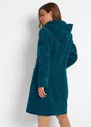 Halvlang duffelcoat med fôr, bonprix