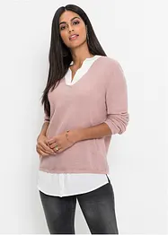 Genser med isydd bluse, bonprix