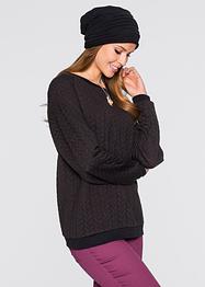 rynket strikkelue, ensfarget, bpc bonprix collection