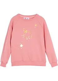 Sweatshirt med paljetter til jente, bonprix