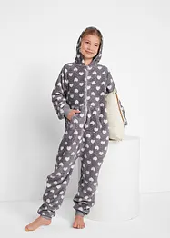 Fleece-jumpsuit til barn, bonprix