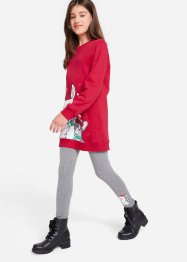 Sweatshirt og leggings til jente (2-delt sett), bpc bonprix collection