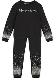 Sweatjakke og sweatbukse til jente (2-delt sett), bpc bonprix collection