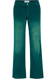 Kordfløyelsbukse med stretch, Wide, bonprix