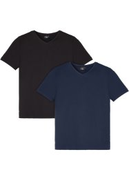 Stretchy T-shirt, Slim Fit (2-pack), RAINBOW