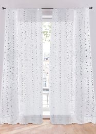 Transparent gardin med glanstrykk (1-pack), bpc living bonprix collection