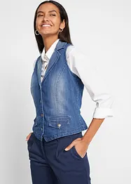 Jeansvest med stretch, bonprix