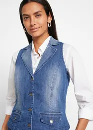 Jeansvest med stretch, bonprix