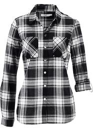 Rutet bomullsbluse, bpc bonprix collection