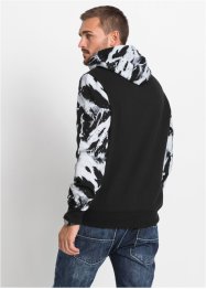 Sweatshirt med hette, med reiskulert polyester, Slim Fit, RAINBOW
