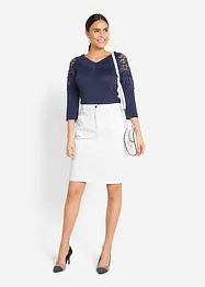 Denimskjørt, stretch, bonprix