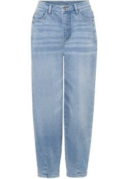 Paperbag jeans av økologisk bomull, RAINBOW