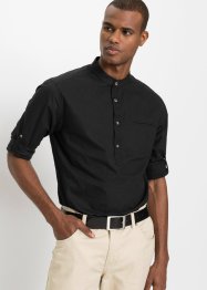 Skjorte med ståkrage og ermer som kan rulles opp, bpc selection