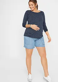 Mammashorts av lin, i jeans-look, bonprix