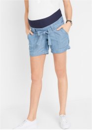 Mammashorts av lin, i jeans-look, bpc bonprix collection
