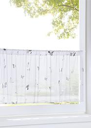 Kafégardin med sommerfugltrykk, bpc living bonprix collection