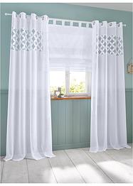 Halvtransparent liftgardin med heklekant, bpc living bonprix collection