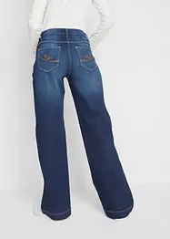 Wide Leg-jeans Mid Waist, komfortlinning, bonprix