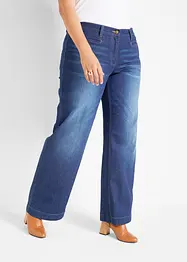 Wide Leg-jeans Mid Waist, bonprix